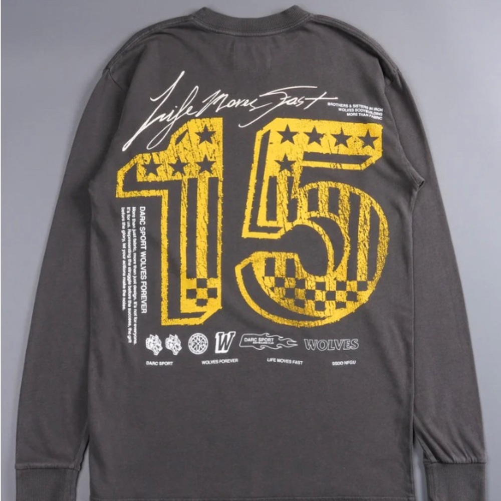 DARC SPORT LONG SLEEVE. UNISEX. "LIFE MOVES FAST"